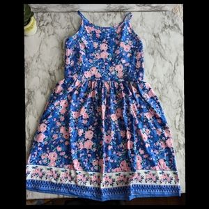 BCBG Girl's Pink Floral Sundress size 14/16